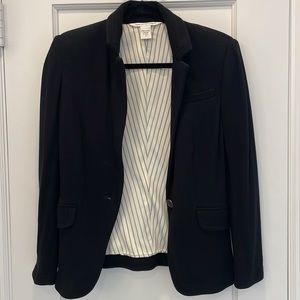 Dianne Von Furstenberg DVF Black Knit Blazer Coat